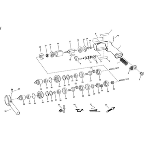 Part Location Diagram of 7816-A48 Ingersoll Rand Handle Assembly